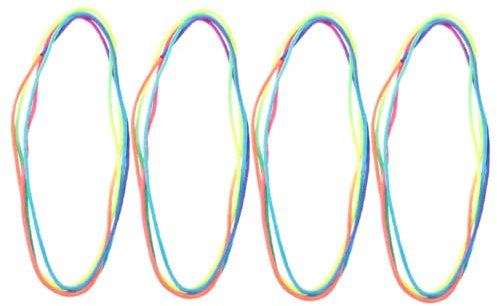 SUPVOX Rainbow Cradle String Toys for Kids 1.6m Hand Game Finger Rope Set 4pcs Interactive Party Playthings