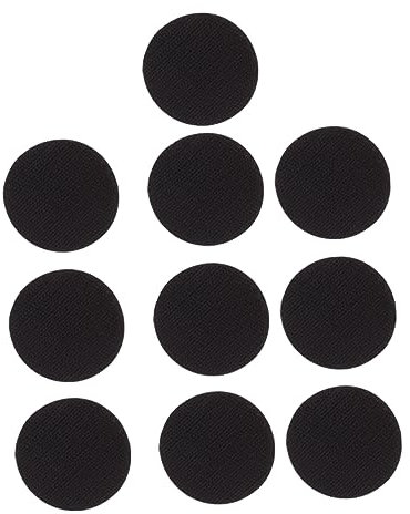 LOLIPPYY 20satz Klettband Dots Selbstklebend Rund Schwarz Wiederverwendbar Stark Haftend Für Büro Haushalt Camping Wasserfestes Montageband