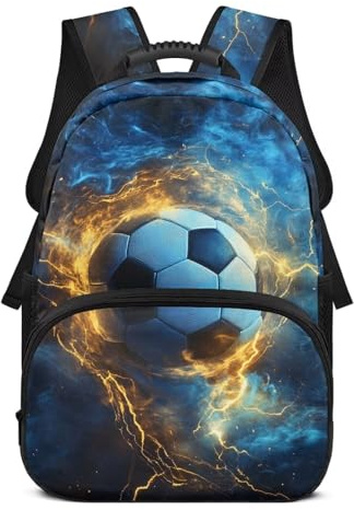 Ocwfudsx Boys' Backpack Large Capacity Bookbag 17 Inch, Lightweight School Bag with Band, for School Ipad Books Clothes Storage