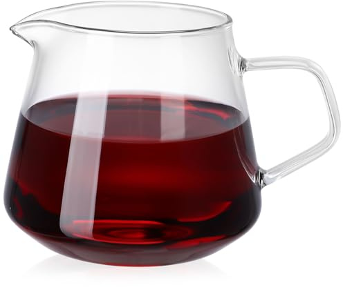 FIXOSHEE caffettiera Facile Resistente al calore pulito teiera pentola bollitore bollitore per il Bicchiere Trasparente