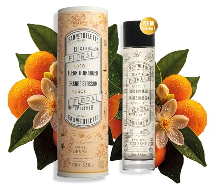 Panier des Sens 100ml Eau de Toilette Fleur d’Oranger Collector Edition | warmes florales Damen Körper- & Haarparfum in limitierter Auflage - Parfum Absolute aus Grasse, Made in France