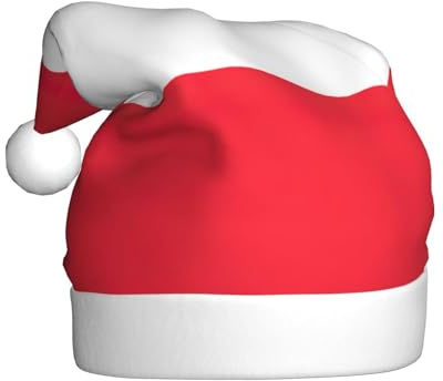 KLJnmbb Weihnachtsmütze für Erwachsene, Motiv: Österreichische Flagge, festliche Kostüme, Besatz, Weihnachtsmannmütze für Weihnachten, Urlaub, Party, Ball