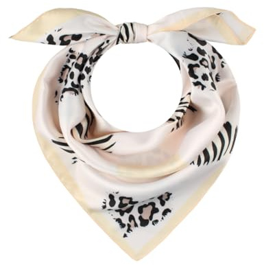 Majea - Kleines quadratisches Halstuch aus imitierter Seide 70cm x 70cm Kopftuch Bandanas Schals (880071)