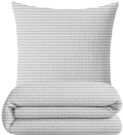 sleepling Musselin Bettwäsche, Bettbezug 135x200 cm + Kissenbezug 80x80 cm, 2-teiliges Set, 100% Baumwolle, Weiche Sommerbettwäsche, Made in EU, Oeko-TEX, Waschbar bis 60 Grad, Gestreift Weiß Grau