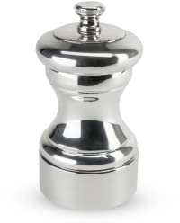 PEUGEOT - Mignonnette 10 cm Salt Mill -Classic Grind System - Silverplated - Lifetime Guaranteed Mechanism - Made in France, Silver