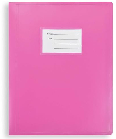 Display Book - Premium Quality 104 Pockets A4 Display Book Folder 208 Sides Flexi Cover Presentation Folder by Arpan (Pink - Pack of 1)