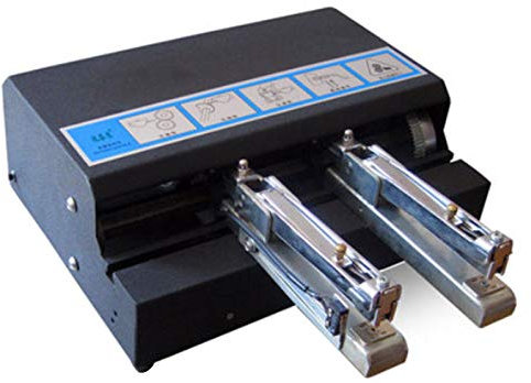 CGOLDENWALL Grapadora eléctrica automática A4 máquina de encuadernación de papel resistente para cartón/tarjeta de papel/caja de plástico/manual/archivo 220V (24/6 cabeza única+contador)