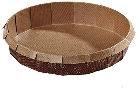 180 Einwegbackformen Papierbackformen Einmal Backformen Papier Gardenia rund Ø170mm 35mm hoch - Inkl. Verpackungslizenz in D