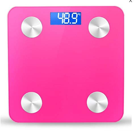 balance cuisine balance pese personne connectée bluetooth balance haute précision de cuisine balance connectée graisse corporelle balance connectée-Chine_Rose