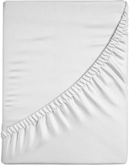 Zer0bed, Lenzuolo Sotto con Angoli Matrimoniale Tinta Unita 100% Cotone ANGOLO MAXI 30CM, 2 Piazze, Bianco, 180x200