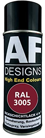 4 in 1 RAL 3005 Weinrot Dickschichtlack Lack Spray Spraydose