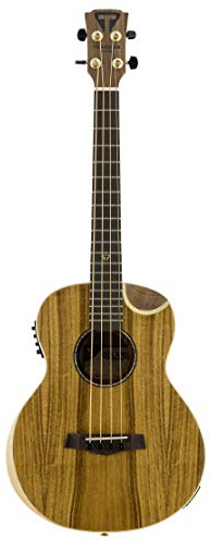 Traveler Guitar Redlands Concert 4 String Acoustic-Electric Bass Guitar, Right, Koa (RCB KE)