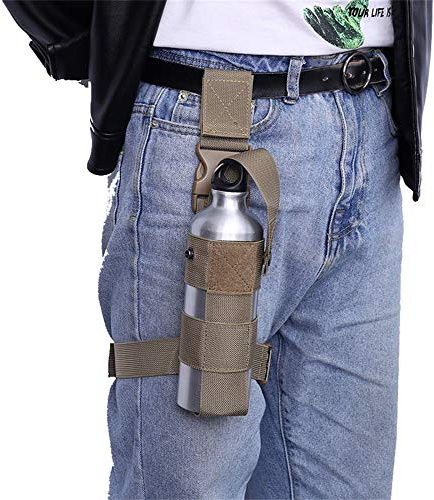 Taktisch Drop Bein-Flaschenhalter, Einstellbar Pfeffersprayhalter, Pfefferspraytasche für den Oberschenkel, Oben offene Oberschenkeltasche für linkes/rechtes Bein