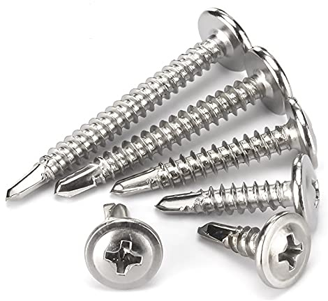 ANSIEDIO Kors Försänkta Stora Borrskruvar, Självborrande skruvar, kors skruvar av rostfritt Stål, självgängande skruvar av metall, M4.2×13mm,20 pcs