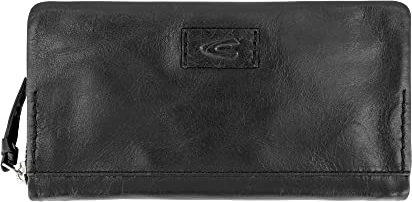 camel active bags Rise Damen Geldbörse Portemonnaie RFID Leder Groß Schwarz