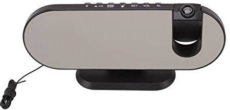 Radio-Réveil à Projection, Réveil à Projection LED Haute luminosité Lumière Douce avec Alimentation USB, Réveil Mural