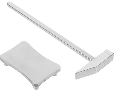 VILLFUL Kleiner Metallhammer 160mm Vierkanthammer Mit Stahlplatte Multifunktionshammer Handwerkzeug Für Reparaturen Schmuck Polsterarbeiten