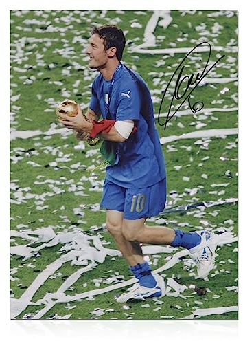 Exclusive Memorabilia Foto dell'Italia autografata da Francesco Totti: Vincitore della Coppa del Mondo
