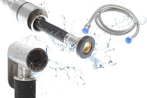 New Improved 2025 Universal bargin Muslim SHATAFF with Shower Hose Chrome Bidet Hose Douche Hand Shower Spray Toilet Hand Held Bidet Spray Kit with Brass Shut Off Valve (Platinum premium with Holders)