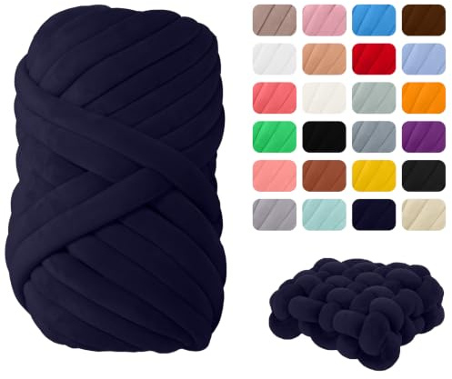 Maxee Dicke Wolle Garn 500g, Chunky Yarn XXL Wolle zum Handstricke, Sperrige Textilgarn zum häkeln für körbe, Decke, Kissen, Rucksack,Haustierkorb
