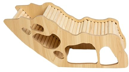 Colcolo Hamsterhaus aus Holz, waschbar, Hamsterversteck, Käfigzubehör, Hamsterversteck für kleine Haustiere, Hamster, Rennmäuse, Zwergmäuse, Stil c