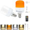 Joyes USB-C Rechargeable Lamp – 2 Pcs Battery Powered E14 Bulb with Dimmable, 4 Color Temperatures, Timer, 7W Detachable LED for Non Hardwired Lamps, Wall Sconce, Camping & Reading