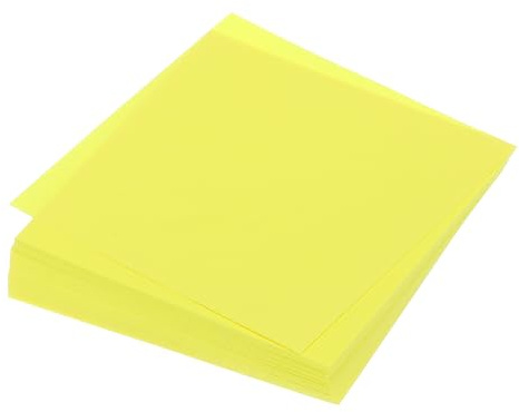 QUARKZMAN 100 Blatt Origami-Papier beidseitig fluoreszierendes Gelb 10 x 10 cm 70 g/m² quadratisches Faltblatt für Kunsthandwerk, Anfänger, Geschenkdekorationen