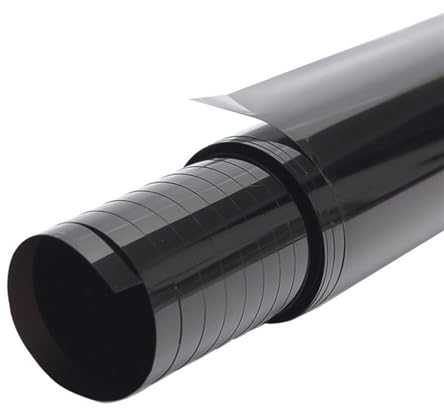 TöNungsfolie Auto,Auto Fensterfolie Sonnenschutz 1 Rolle 50 x 3 m, schwarze Autofenster-Tönungsfolie, Glasaufkleber, Sonnenschutz, Fenstertönung, Solar-UV-Schutzfolien, Aufkleberfolien(Transmittance 5
