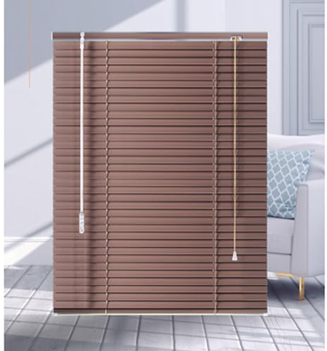 Xrdbfd Metall Venezianische Jalousie, Braune Fenster Jalousien, 25mm Aluminium Lamellen Venezianische Jalousette, Sonnenschutzrollos Für Haus/küche/büro,WxH-110x240cm/43.3 * 94.5in