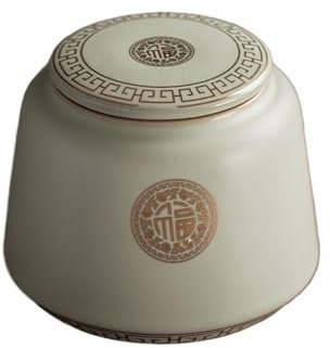 CSHSEN Pot à Sucre RU Kiln Boîtes de thé en céramique Boîtes scellées Boîtes de Bonbons domestiques Boîtes à thé Chinoises Boîtes de Stockage de thé Boîtes de matières médicinales Boîte à thé