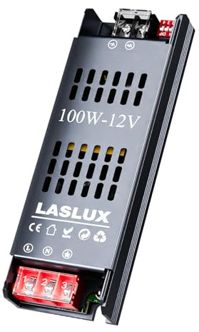 LED Trafo 230V auf 12V 100W Dimmbar with Langsamer Anfang, Dimmbar Schaltnetzteil LED Transformator 12v, StummTreiber Netzteil 8.3A, Driver (12V - 1PC, 100, Watt)