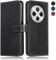 MIKULLE Cover a Libro per Xiaomi Redmi 14C 4G / Redmi A4 5G (6.88), Custodia in Pelle PU e Silicone TPU Bumper, Flip Chiusura Magnetica Caso Portafoglio con Funzione Stand - Nero