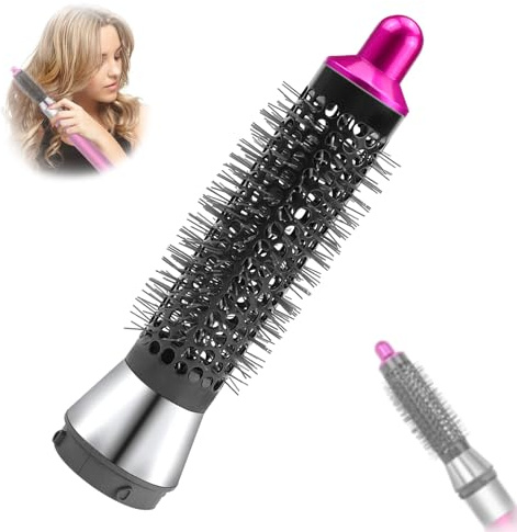 KXVXXV Runde Volumenbürste für Dyson Airwrap HS01 HS05 Aufsätze | 20 mm Rundbürste für Dyson Airwrap Zubehör (Rosarot, 20mm)