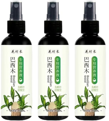 3 Piezas Fertilizante Líquido para Plantas de Interior de Alimentos para Plantas de Madera Brasileña para Bambú de la Suerte Fertilizante Líquido para Plantas de Interior 100 ml Suministros de Jardine