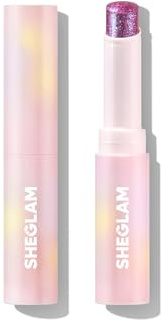 SHEGLAM Bâton de Fard à Paupières Gelée de Cristal Eye Shadow Stick Eyeliner Illuminateur Crayon avec Brosse Facile à Mélanger Brillance Longue Durée - Lustre Lilas Scintillant
