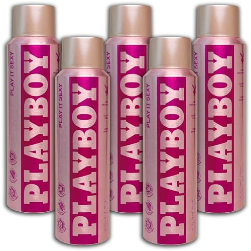 5 er Pack Playboy Play it Sexy Deodorant Spray Deo 5 x 150 ml