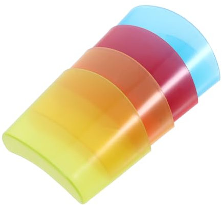 EXHUMKY Soportes Para Bolsitas De Té Para Taza Colgantes Ligero y Práctico Plástico Resistente Colores Surtidos Uso Para Té y Galletas Set De 4 Unidades