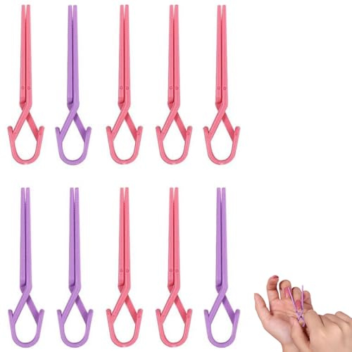 Qinuseaks Nail Polish Protector for Fingers, 10 Pack Nail Arts Clip Manicure Nail Stencils Guards for Nail Arts Accessories