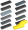100 Pcs Wet and Dry Sandpaper Sheets, 120 To 5000 Grit Wet and Dry Paper, Assorted Sand Paper Sheets, Coarse Fine Sandpaper for Wood Walls Metal Furniture Car Sanding(9 x 3 cm), with Sanding Block