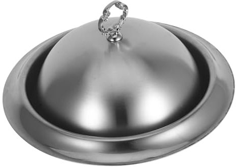 Alipis Stainless Steel Dinner Plate Dome Cover for Serving Steak and Meat Dishes for Family Gatherings and Restaurants Keeps Food Warm and Fresh