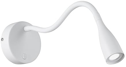 Eglo Lampada da parete a LED Olivandino, a collo di cigno, luce da lettura