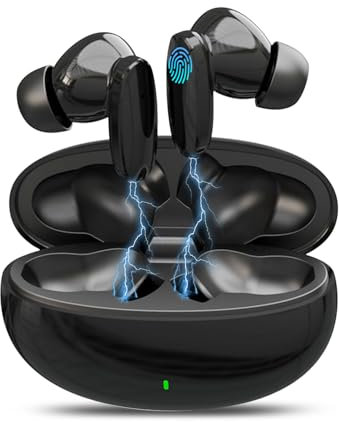 DAILINK Ecouteurs Bluetooth sans Fil, Casque Bluetooth, Oreillette Wireless 5.2 sans Fil, 36H Écouteurs, Earbuds HiFi Stereo, Réduction du Bruit Contrôle Tactile Intra-Auriculaires pour Android/iOS