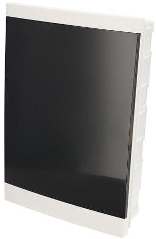 EDO Quadro Elettrico da Incasso 3 File per 36 Moduli 43 x 30 x 9,5 cm IP40 - Scatola di Distribuzione in ABS Bianco - Centralino per Impianti Elettrici da Interno