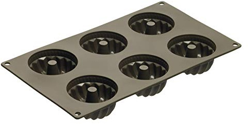 Lurch 85029 FlexiForm Stampi per 6 ciambelline, Colore: Marrone