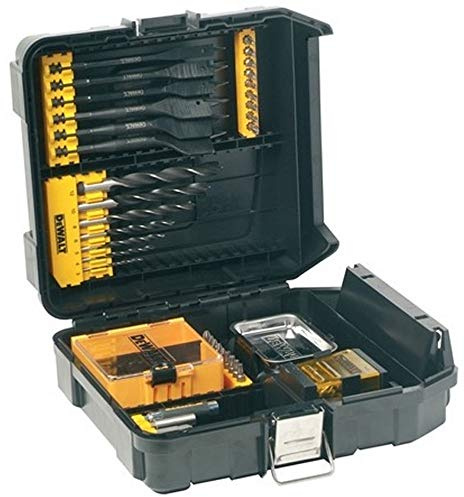 DeWalt DT9282-QZ - Pack de 57 brocas para madera y puntas en maletín de accesorios