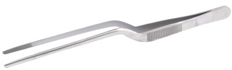 blueINOX Ohrpinzette – Fremdkörperpinzette für Hunde, Katzen & Kleintiere (16 cm, Edelstahl, mattierte Oberfläche)