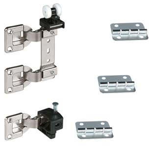 Hettich WingLine 6 Montagesatz für Falttür, max. 40 kg, 1 Satz | Artikelnummer 1477
