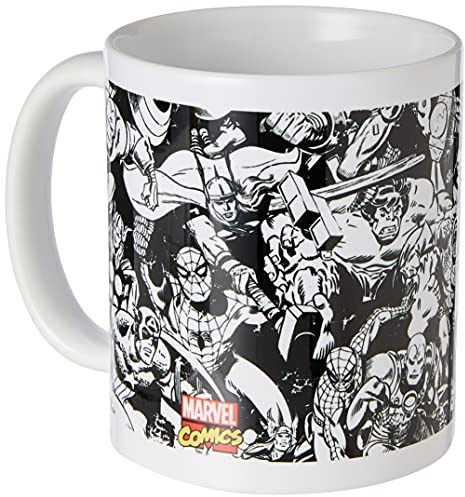 Pyramid International MG23445 Marvel Retro (Characters) Porcelain Coffee Mug, 11 oz/315 ml