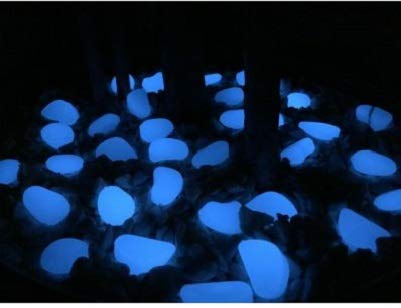 Drops Light of photoluminescent Resin Pebbles, Blue Sky, for Decorating, 50/100 Pieces, 50 Pebbles