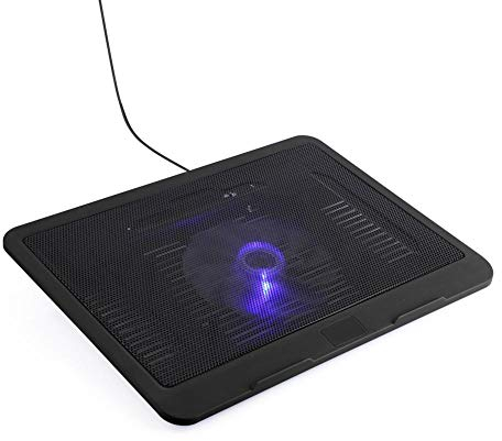 Diyeeni Laptop Cooler Pad Base with Super quiet fans,cooler master pad with Ergonomic stand,special USB hub design Cooler Pad durable lightweight(black)